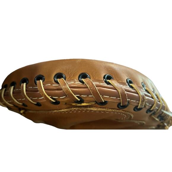 Vintage Wilson A9860 Softball Catchers Mitt Made In USA NWOT Brown‎ Leather - Picture 12 of 14